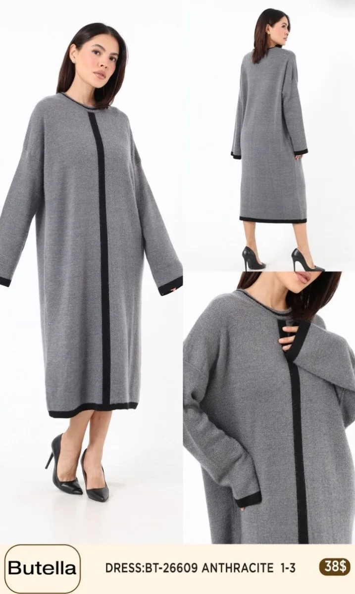 Платье Butella (Dark gray, модель 26609) оптом