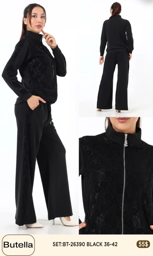Костюмы и комплекты Butella (Black, модель BT-26390) оптом