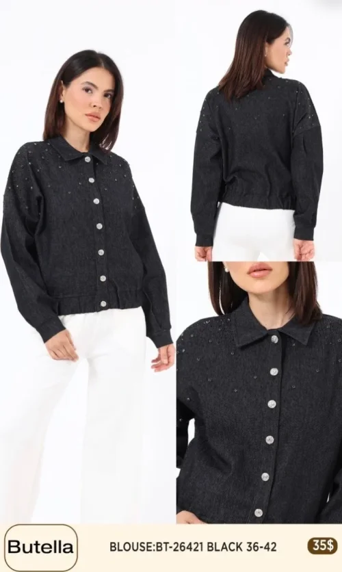 Блузка Butella (Black, модель BT26421) оптом