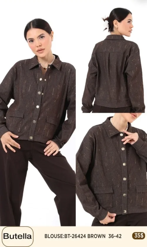 Блузка Butella (Brown, модель BT26424) оптом