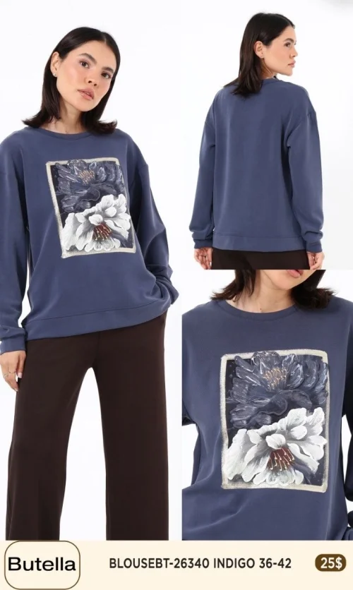 Блузка Butella (Navy, модель 26340) оптом