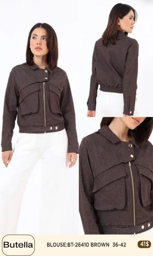 Блузка Butella (Brown, модель BT26410) оптом