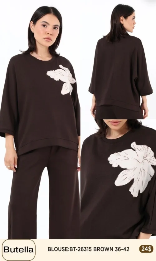 Блузка Butella (Brown, модель BT-26315) оптом