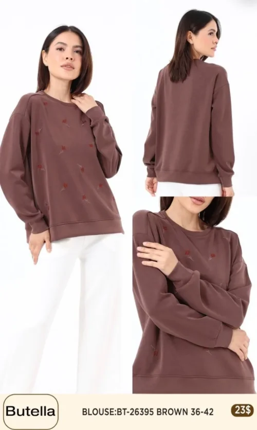 Блузка Butella (Brown, модель BT26395) оптом
