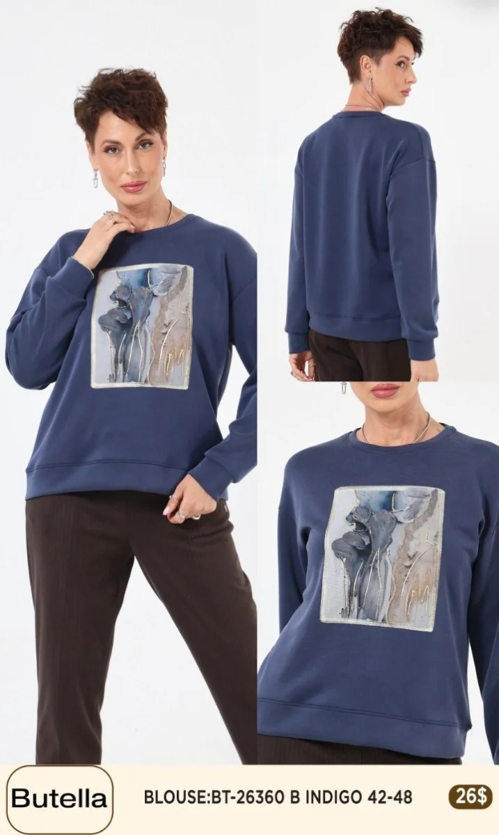 Блузка Butella (Navy, модель BT26360) оптом