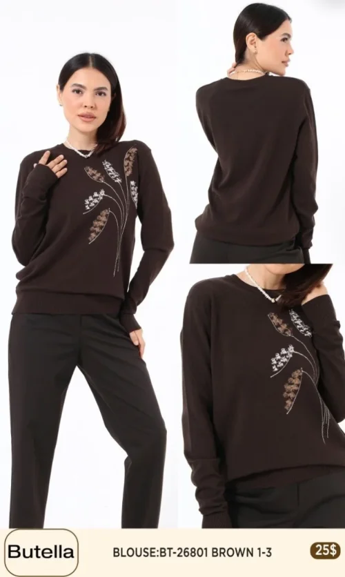 Блузка Butella (Brown, модель BT26801) оптом