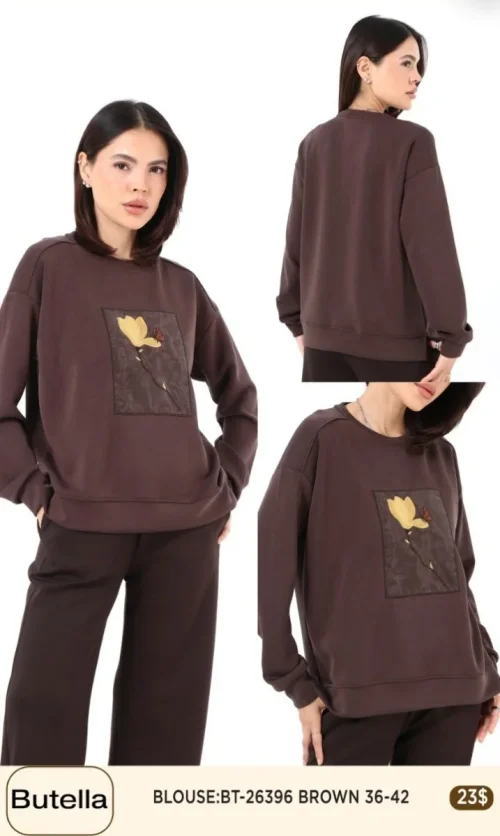 Блузка Butella (Brown, модель BT26396) оптом
