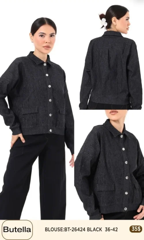 Блузка Butella (Black, модель BT26424) оптом