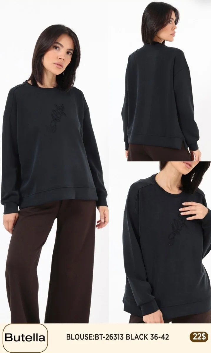 Блузка Butella (Black, модель BT26313) оптом