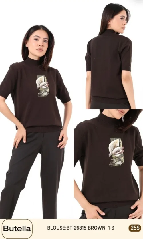 Блузка Butella (Brown, модель BT26815) оптом