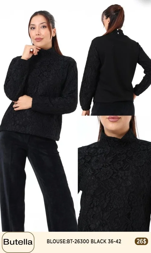 Блузка Butella (Black, модель BT-26300) оптом