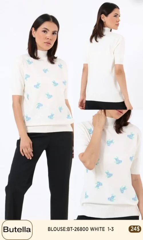 Блузка Butella (White, модель BT26800) оптом