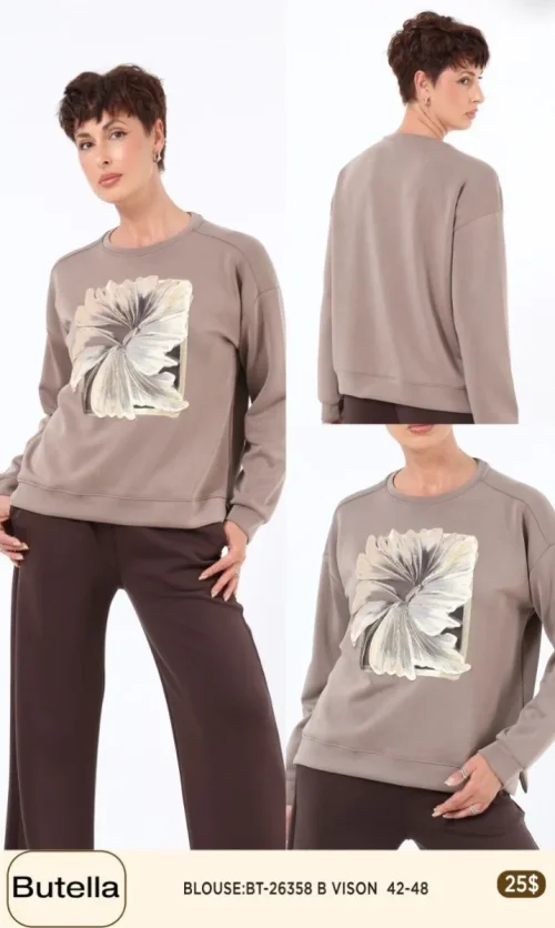Блузка Butella (Beige, модель BT26358) оптом