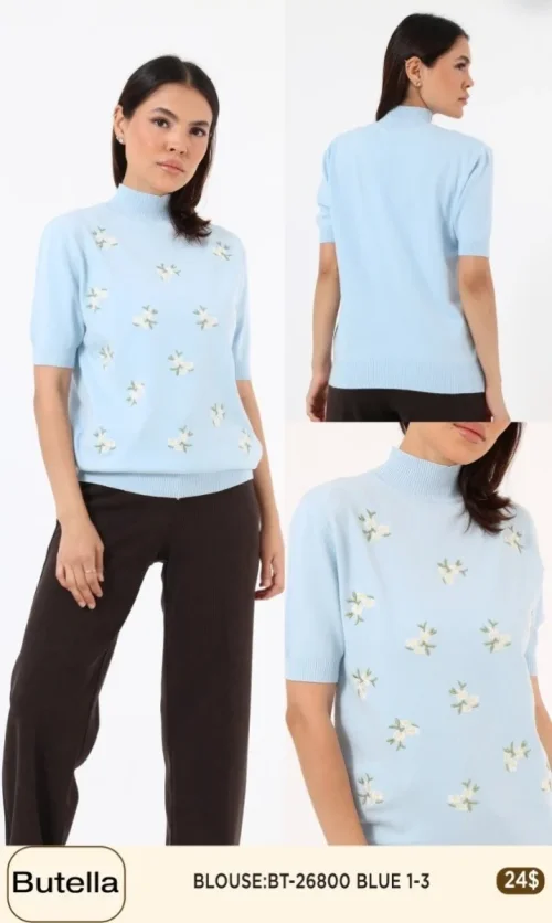 Блузка Butella (Blue, модель BT26800) оптом