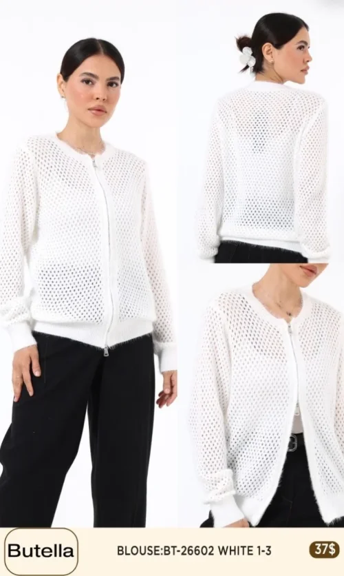 Блузка Butella (White, модель 26602) оптом