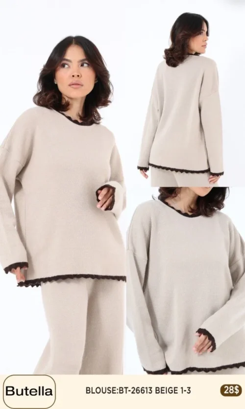 Блузка Butella (Beige, модель 26613) оптом