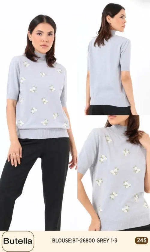 Блузка Butella (Gray, модель BT26800) оптом
