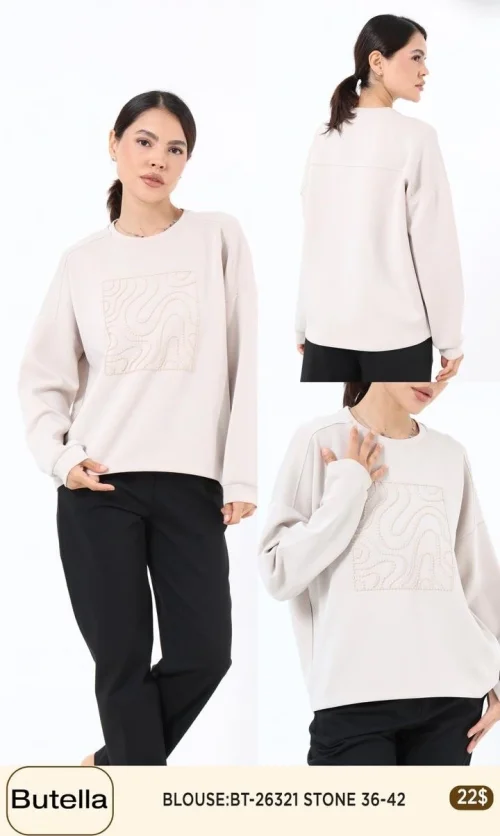 Блузка Butella (Beige, модель BT-26321) оптом