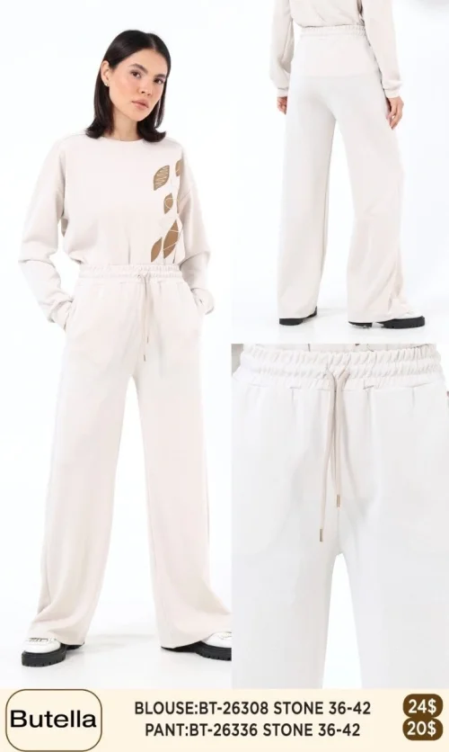 Брюки Butella (Beige, модель BT-26336) оптом