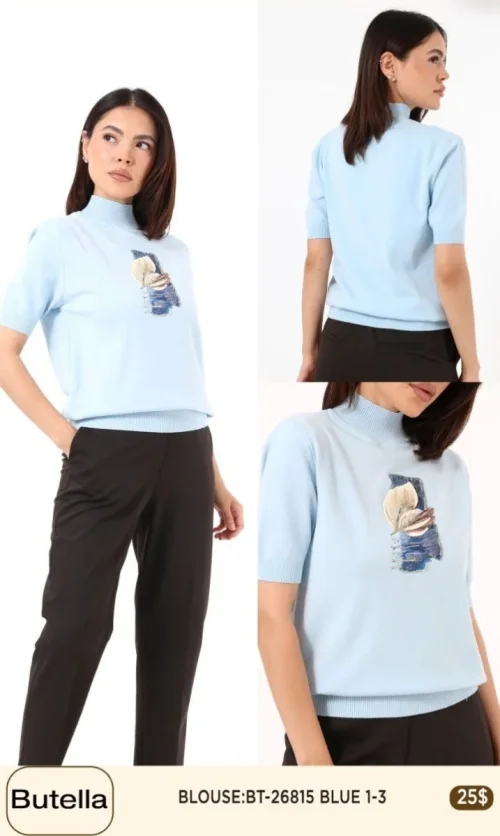 Блузка Butella (Blue, модель BT26815) оптом