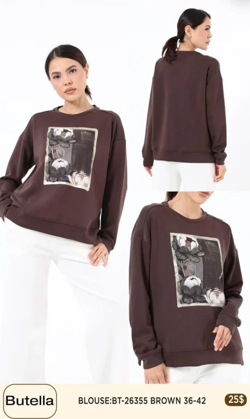 Блузка Butella (Brown, модель BT-26355) оптом