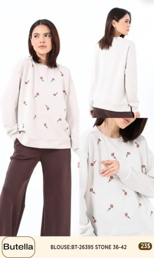Блузка Butella (Beige, модель 26395) оптом