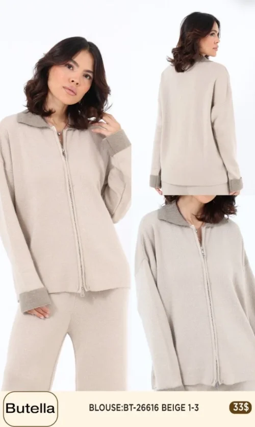 Блузка Butella (Beige, модель 26616) оптом