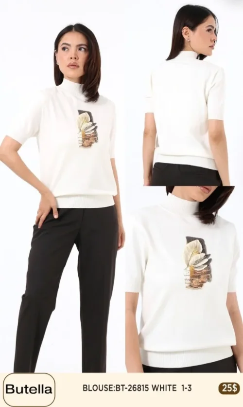 Блузка Butella (White, модель 26815) оптом