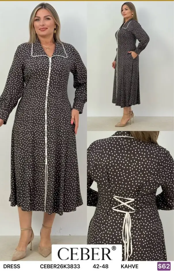 Платье Ceber (Brown, модель CEBER26K3833) оптом
