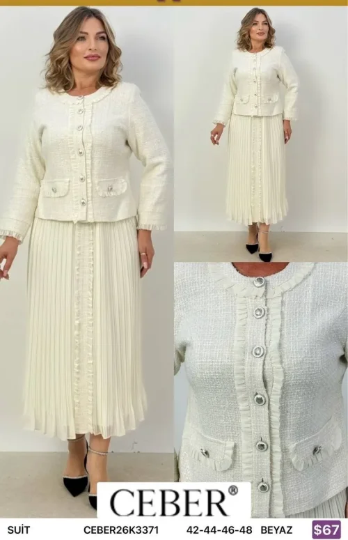 Костюмы и комплекты Ceber (White, модель CEBER26K3371) оптом