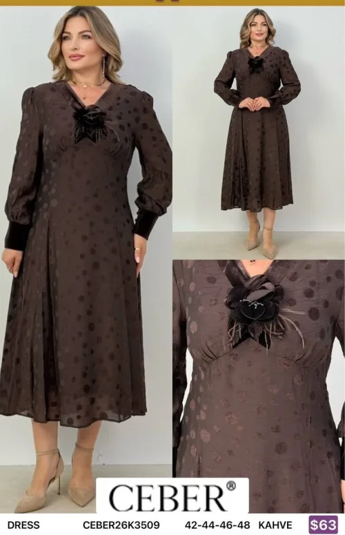 Платье Ceber (Brown, модель CEBER26K3509) оптом