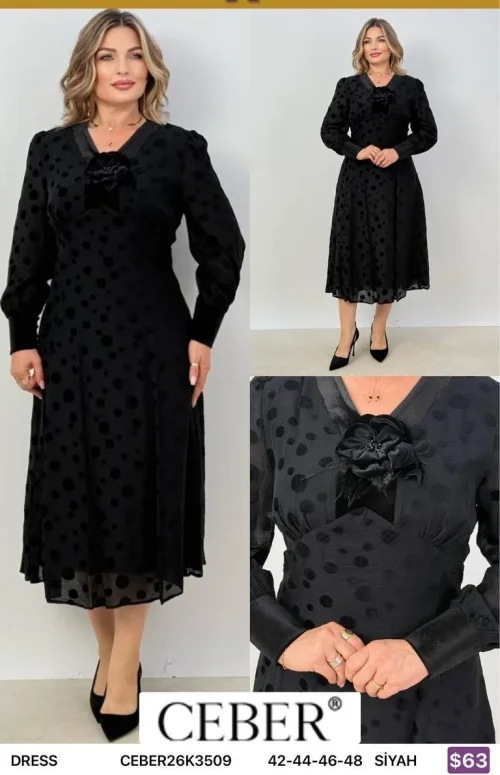Платье Ceber (Black, модель CEBER26K3509) оптом