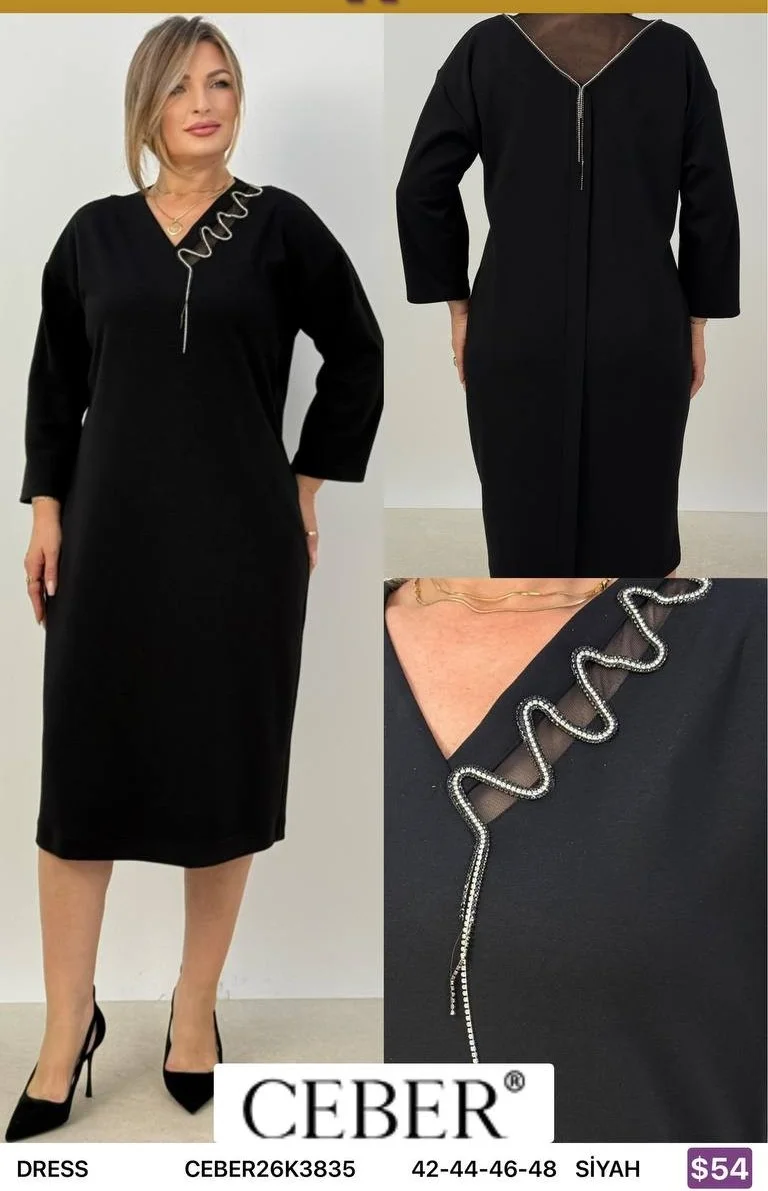 Платье Ceber (Black, модель CEBER26K3835) оптом