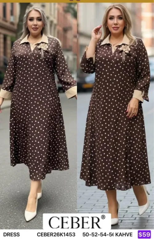 Платье Ceber (Brown, модель CEBER26K1453) оптом