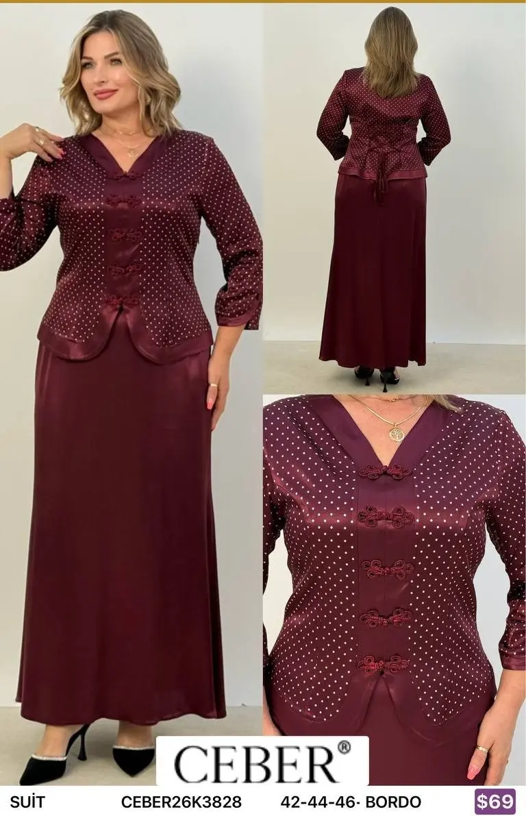 Костюмы и комплекты Ceber (Burgundy, модель CEBER26K3828) оптом