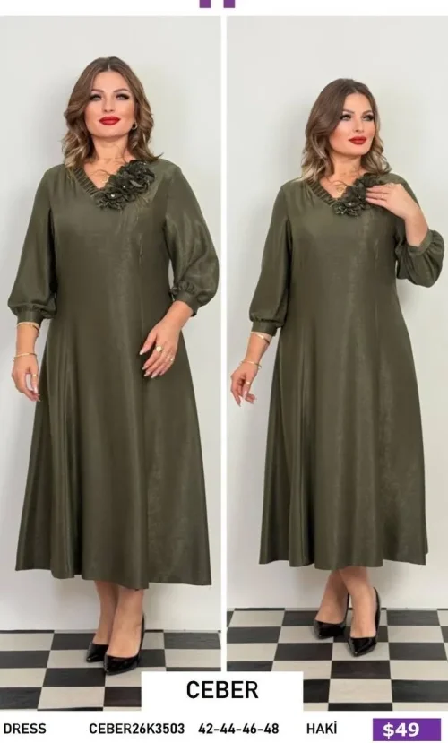 Платье Ceber (Olive, модель CEBER26K3503) оптом