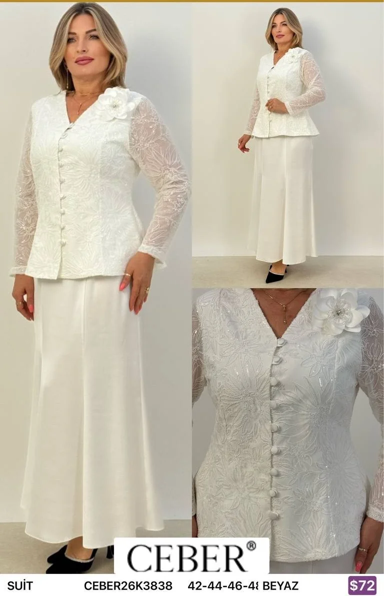 Костюмы и комплекты Ceber (White, модель CEBER26K3838) оптом