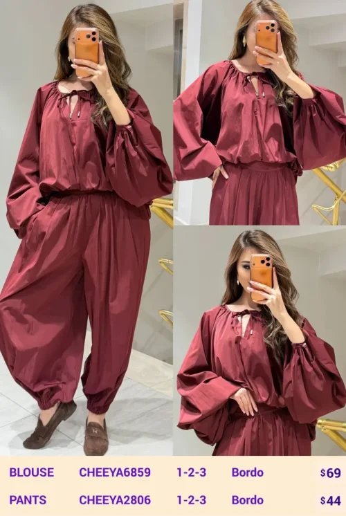 Брюки CHEEYA (Burgundy, модель CHEEYA2806) оптом
