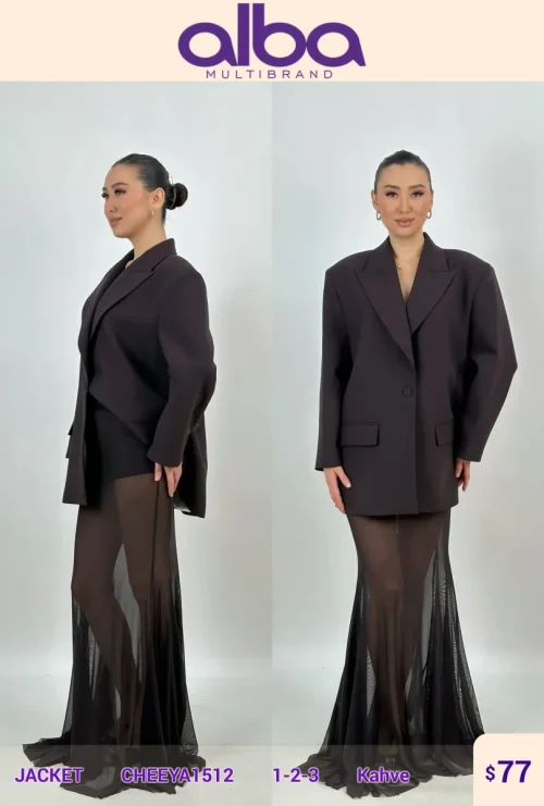 Жакет CHEEYA (Brown, модель CHEEYA1512) оптом