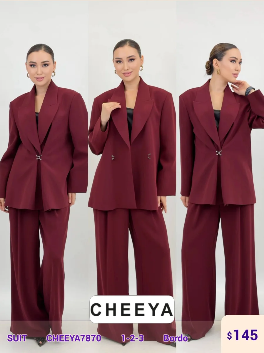 Костюмы и комплекты CHEEYA (Burgundy, модель CHEEYA7870) оптом
