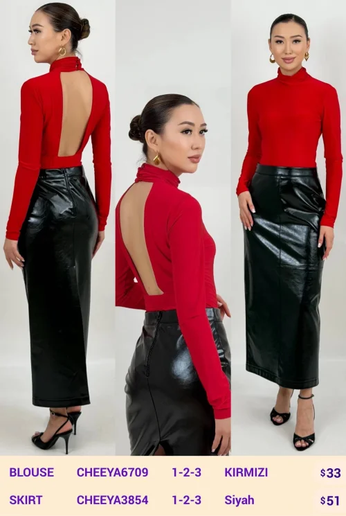 Блузка CHEEYA (Red, модель CHEEYA6709) оптом