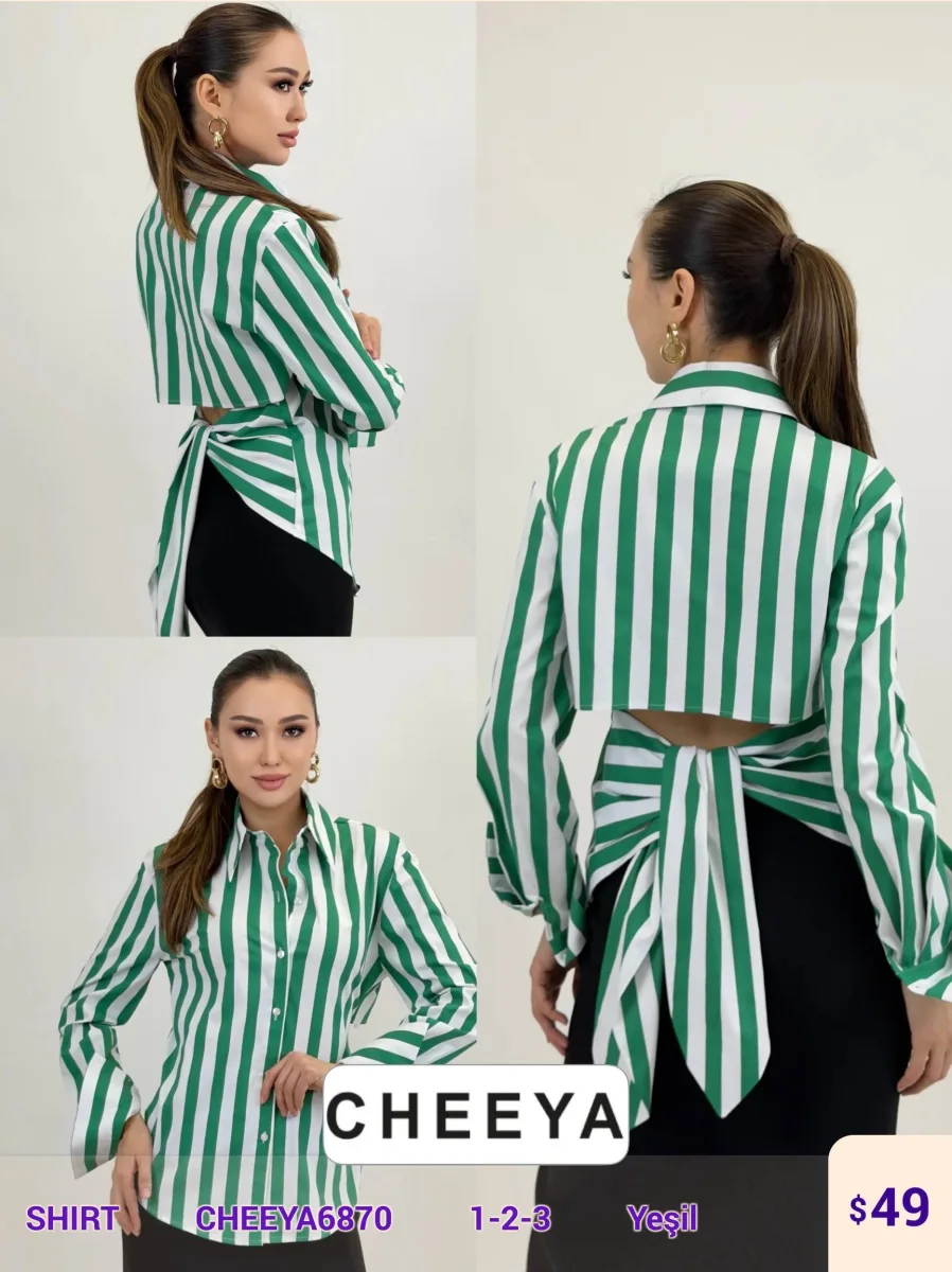 Рубашка CHEEYA (Green, модель CHEEYA6870) оптом
