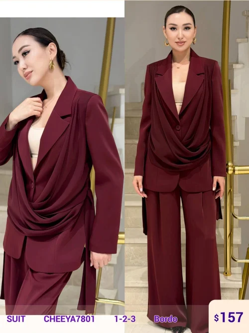 Костюмы и комплекты CHEEYA (Burgundy, модель CHEEYA7801) оптом