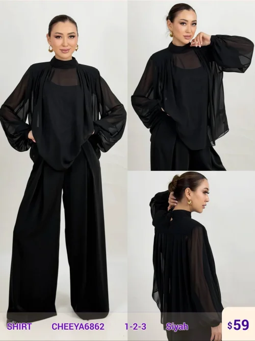 Рубашка CHEEYA (Black, модель CHEEYA6862) оптом