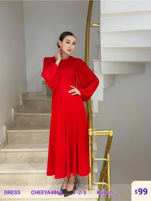 Платье CHEEYA (Red, модель CHEEYA4863) оптом