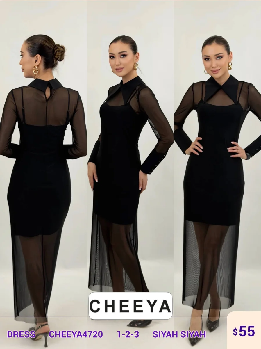 Платье CHEEYA (Black, модель CHEEYA4720) оптом