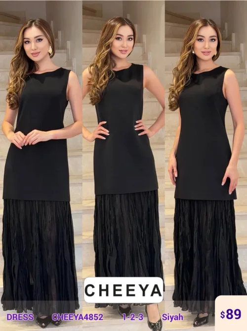 Платье CHEEYA (Black, модель CHEEYA4852) оптом