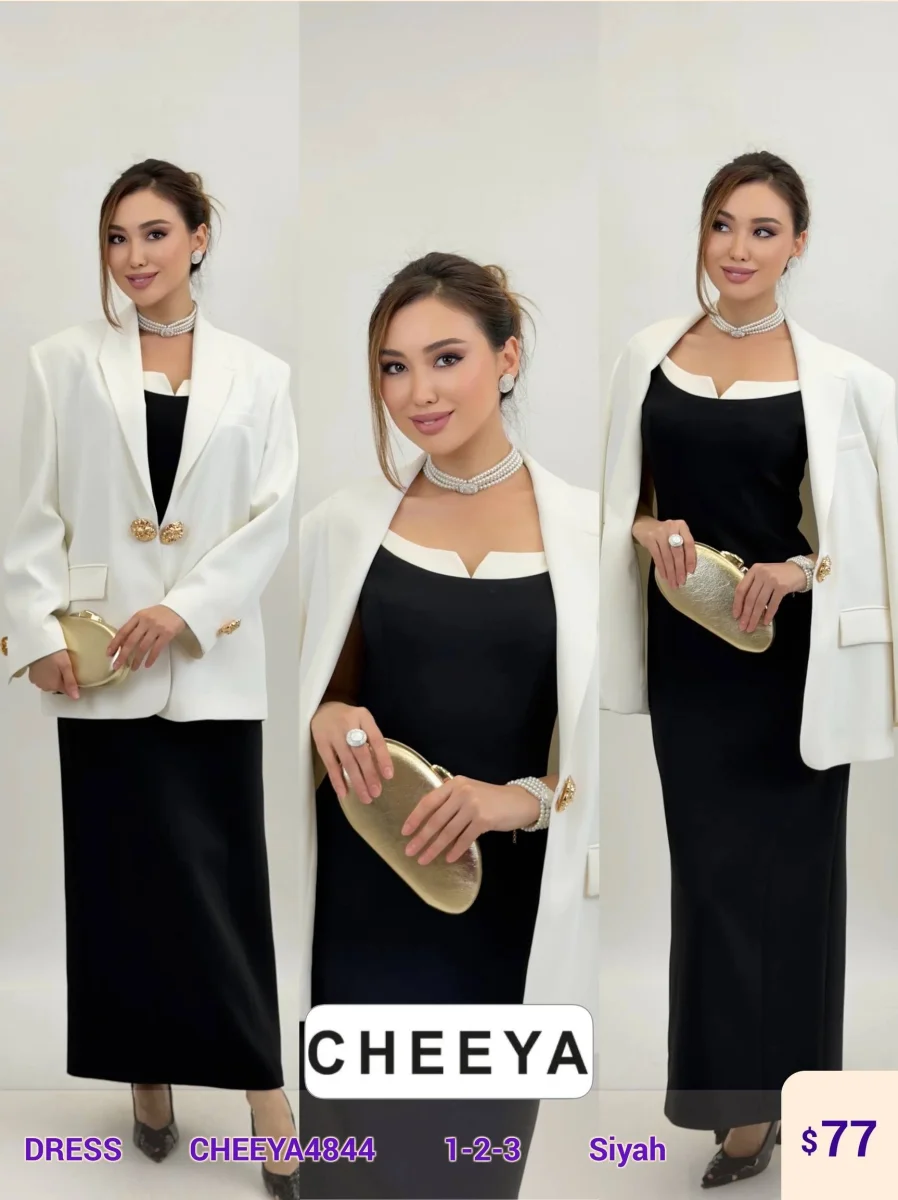 Платье CHEEYA (Black, модель CHEEYA4844) оптом