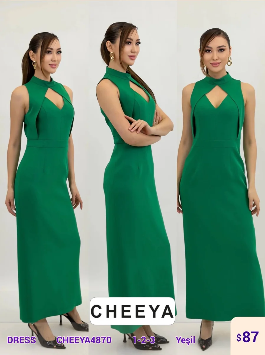 Платье CHEEYA (Green, модель CHEEYA4870) оптом