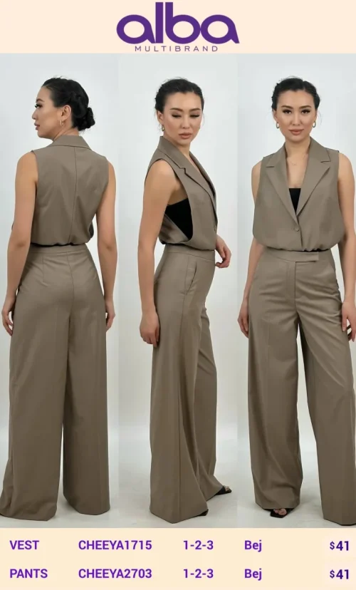 Жилет CHEEYA (Beige, модель CHEEYA1715) оптом